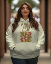 Women's Plus Daily Simplicity VIRGO Constellation Print Long Sleeve Hoodie